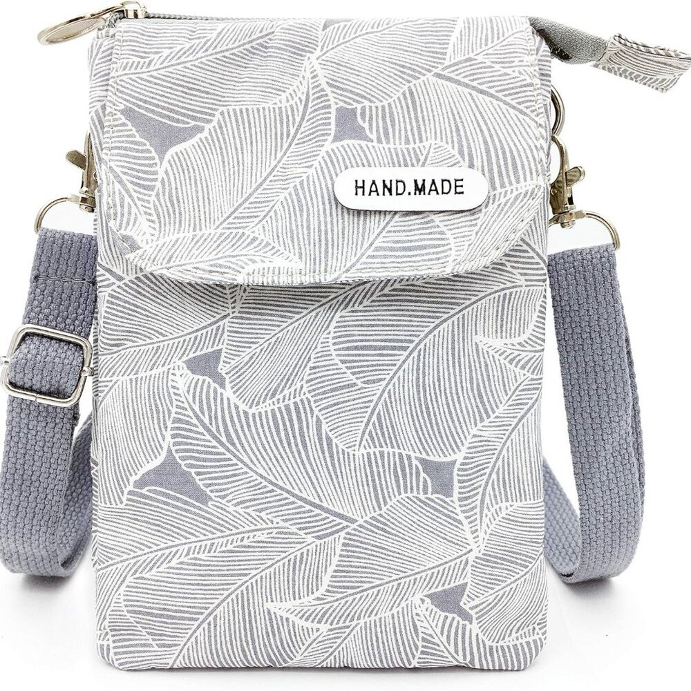 Roomy Cell Phone Purse Wallet Canvas Small Crossbody Purse Bags with Shoulder St